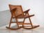 Antique folding Rex rocking chair by Niko Kralj – Slovenia, circa 1970 – Brass, Vintage (photo 15 of 40)