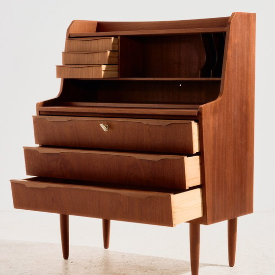 MK11143 Gerestaureerd Teakhouten Bureau – Wood (photo 3 of 17)