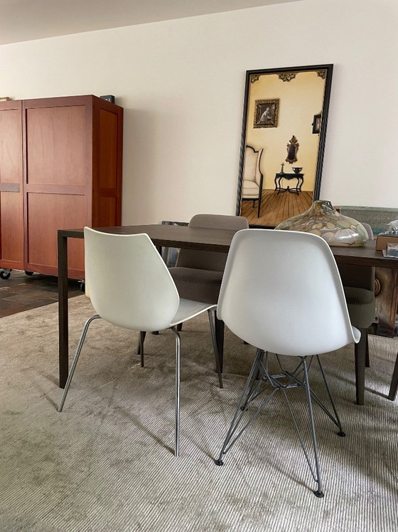 Image 1 of Two designer chairs (Vitra and Kartell), white