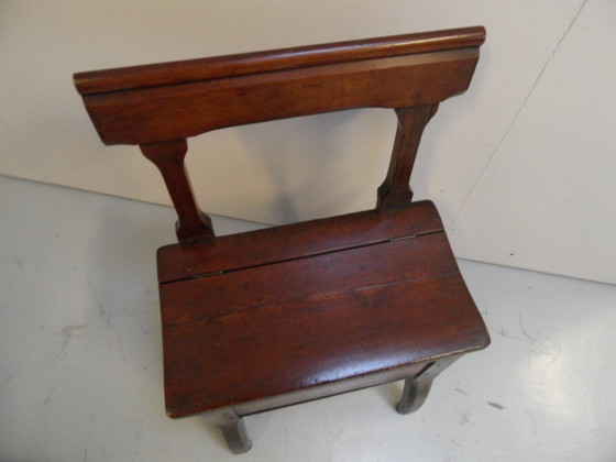 Image 1 of Banc d'entrée ancien avec espace de rangement