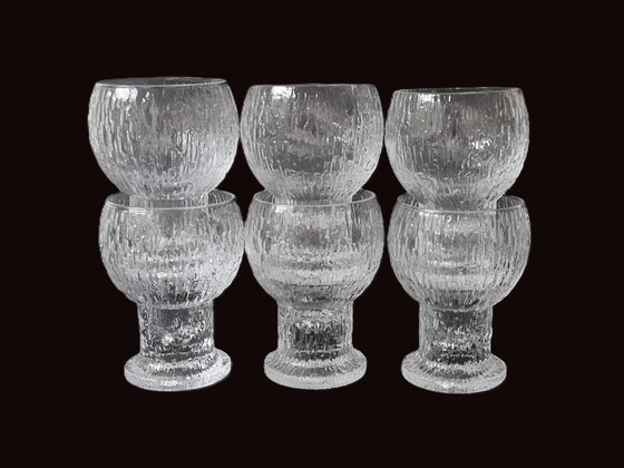 Iittala - 6 bicchieri da vino "Kekkerit" di Timo Sarpaneva – Bicchieri e caraffe, Vetro (photo 4 of 6)