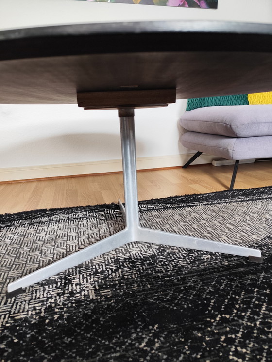 Image 1 of Arne Jacobsen for Fritz Hansen RARE 3-Arm Black - Model 3513 / coffee table (1958/60) Ø 110 cm