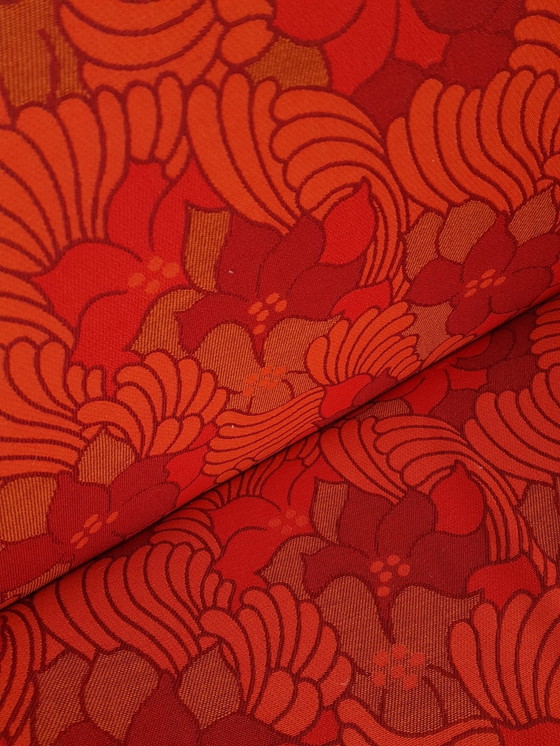 Image 1 of Vintage Rudolf Wolf fauteuil nieuw gestoffeerd wol bloemen Rohe