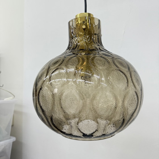 Image 1 of Limburg Glashütte glass hanging lamp , 1970s