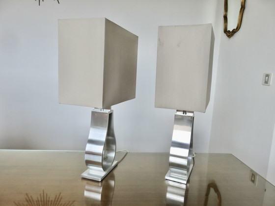 Image 1 of Paire De Lampes En Aluminium Par Monica Mulder Pour Ikea