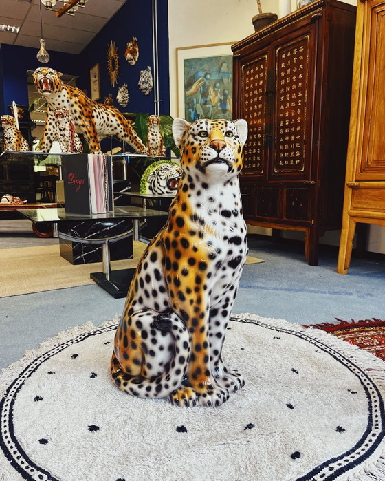 Scultura Leopardo in Ceramica – Oggetti decorativi, Vintage (photo 6 of 6)
