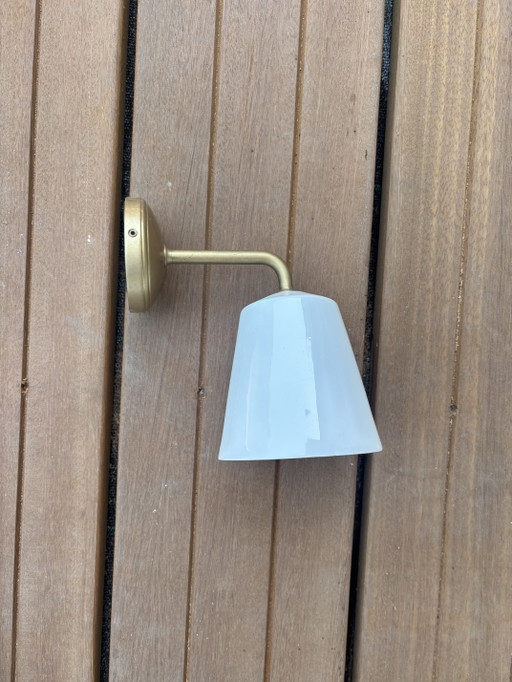 Corston wandlamp messing porcelein – wandlampen, Porcelain, Brass (photo 2 of 7)