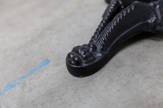 Image 1 of Marble and cast iron plant stand, 1960s, D30