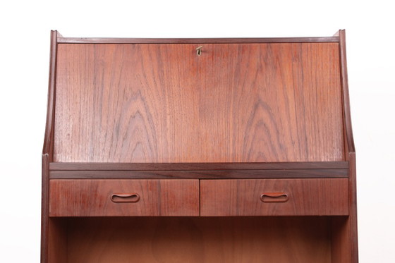 Scrivania Segretario Scandinavo in Teak 1960. – Scrivanie, Legno (photo 2 of 14)