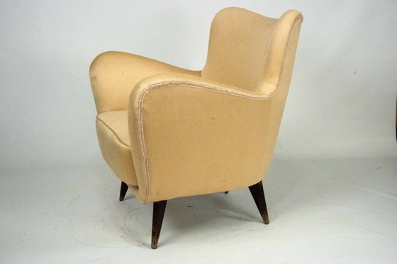 Image 1 of Skulpturaler Lounge-Sessel von Guglielmo Veronesi, Italien, 1950er Jahre