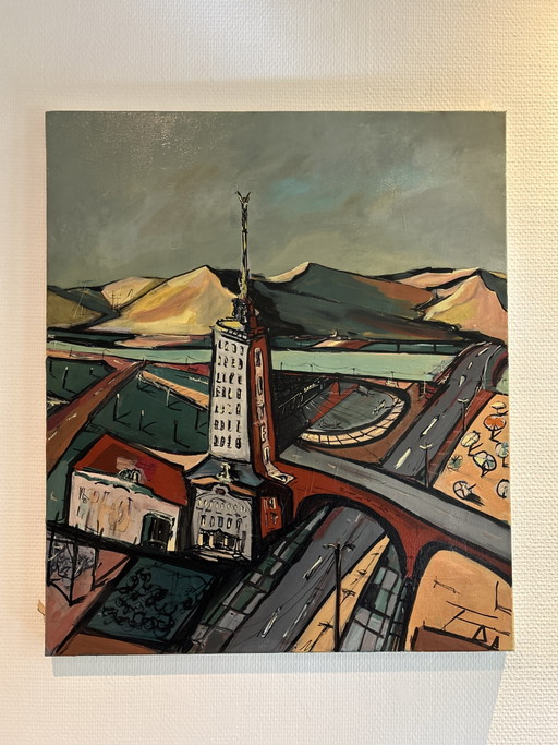 ‘Aerial’ – schilderijen tekeningen, Canvas