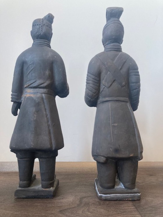 Image 1 of Vintage Chinese Terracotta Warrior Soldier Army replicas.