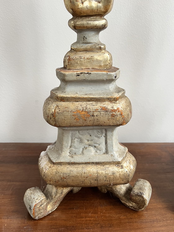 Image 1 of Par de candelabros de altar franceses antiguos