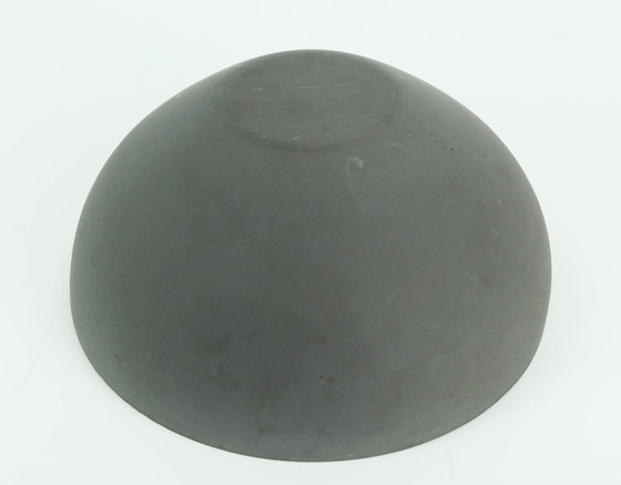 Image 1 of vintage danish modern krenit bowl herbert krenchel yellow enamel torben orskov 1950s