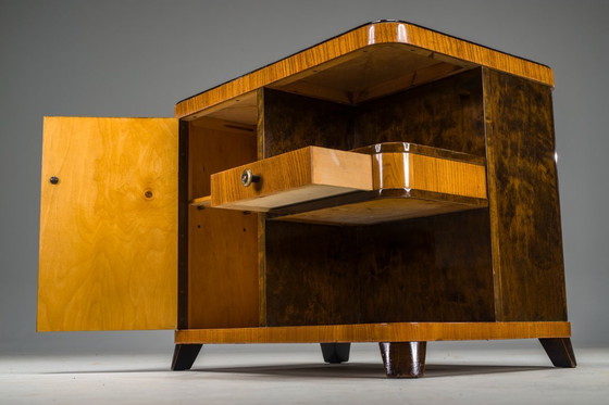 Image 1 of Mobile bar Art Déco con intarsi, anni '30