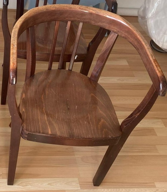 Image 1 of 4 vintage Thonet stoelen