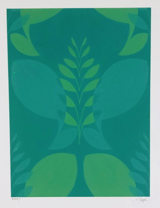 Ton Pape - Vintage Gouache - Nature / Plant Pattern