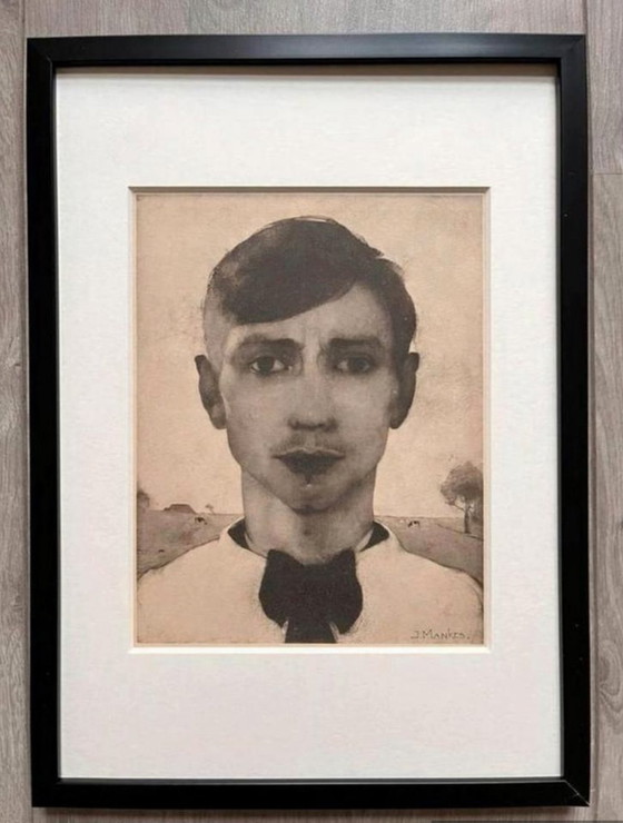 Image 1 of Jan Mankes 1889-1920 / Original Heliogravure Self-portrait 1923