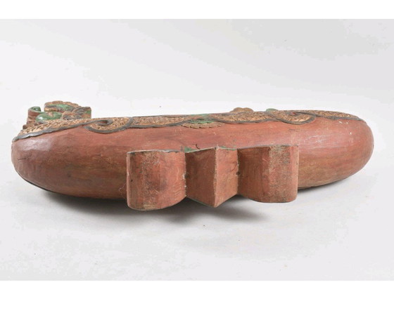 Image 1 of Asiatika Mancala Spielbrett Holz geschnitzt und bemalt 