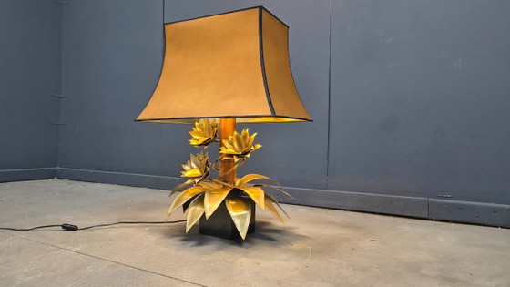 Image 1 of Maison jansen floral table lamp, 1970s
