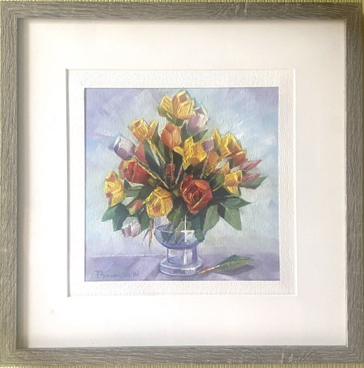 Checkered flowers 2