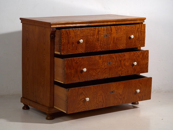Antique Biedermeier chest of drawers (c.1850) #63 (photo 24 of 40)
