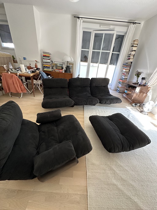 Salon ligne roset Marsala alcantara