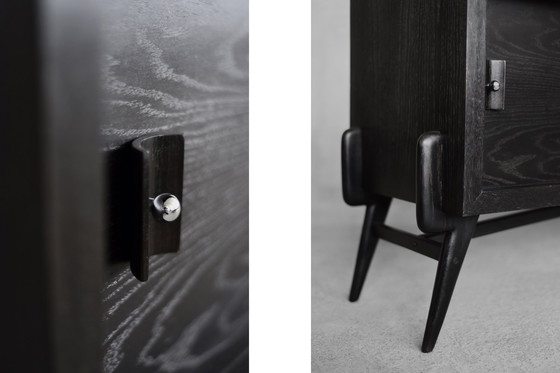 Image 1 of Vintage dark oak sideboard, 1960