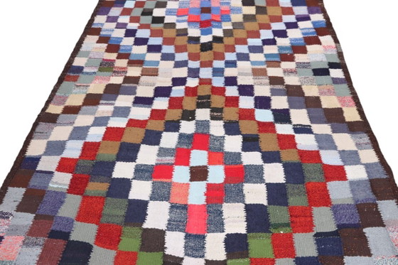 Kelim Modern Caucus Kilim - Art Arménien Vintage – Tapis, Wool (photo 4 of 5)
