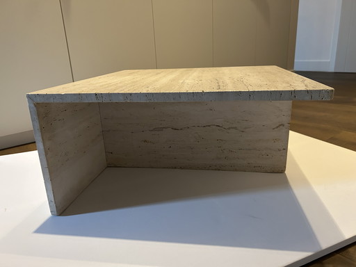 Vintage travertine coffee table