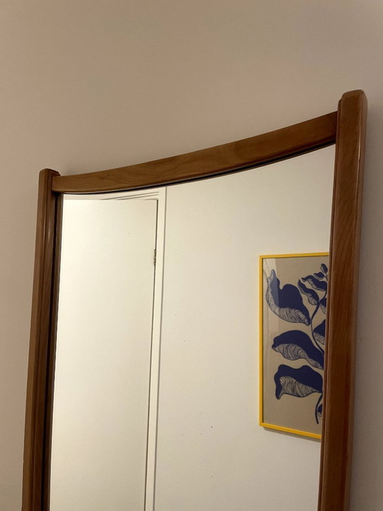 Image 1 of Houten spiegel uit het midden van de vorige eeuw, circa 1956