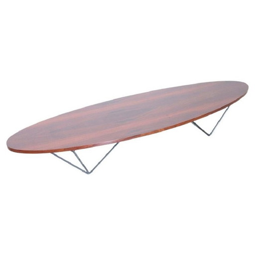 Oval Long Coffee Table, Italian Design 1960s