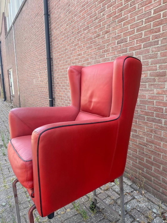 Silla Baxter Bergere con otomana, restaurada. – Sillones, Wood, Leather (photo 8 of 11)