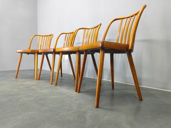 Image 1 of Antonin Suman per TON Dining Chairs, anni '60, set di quattro