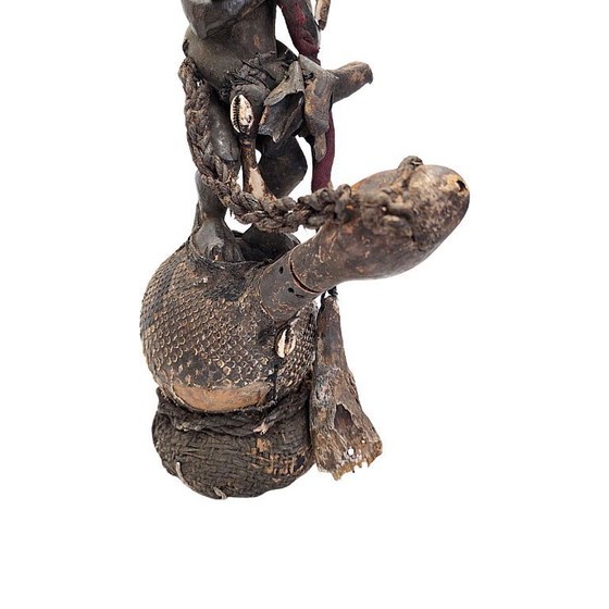 Image 1 of Fétiche de statue d'Afrique centrale ancienne/type Nkisi, milieu du XXe siècle