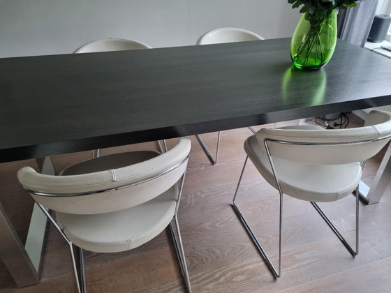 Image 1 of Dining table with 4 chairs