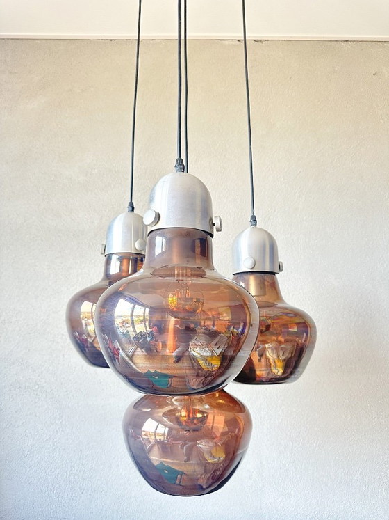 Vintage Nettetal Leuchten cascade lamp – Pendant lamps, Glass, Aluminium (photo 15 of 15)