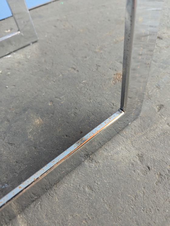 Image 1 of Gebra glass chrome sidetable