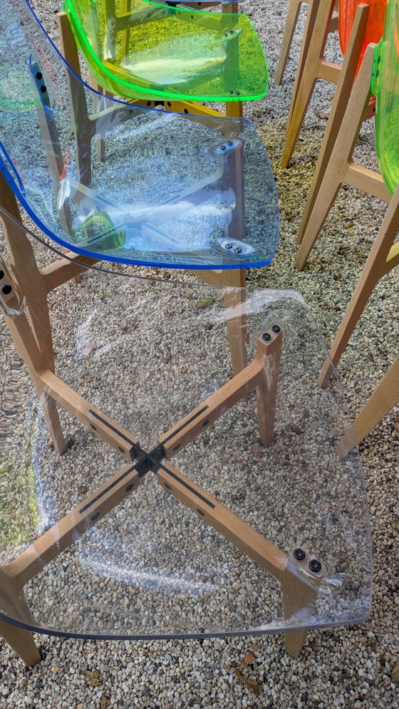 Image 1 of 8x sedia Skitch AKA in plexiglass di Jean Marie Massaud