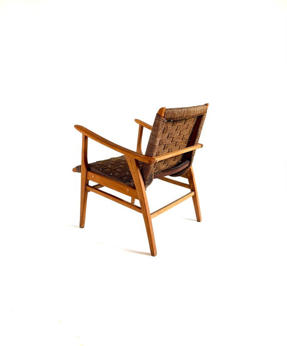 Fauteuil vintage en osier, Allemagne ‘70 – Bois, Rotin (photo 7 of 7)