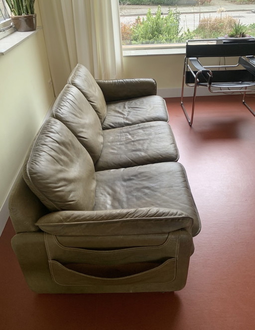 De Sede DS 61 - olive green sofa