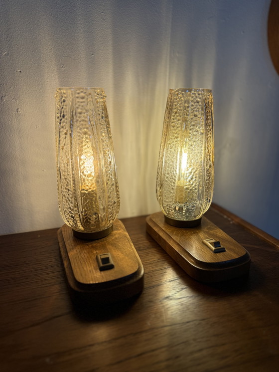 Image 1 of Set van 2 vintage bedlampjes Paul Neuhaus ‘60