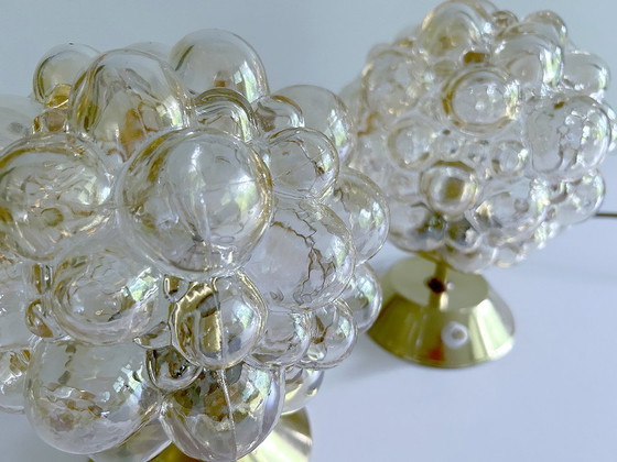 Image 1 of 2x Limburg Bubble Glas Lamps