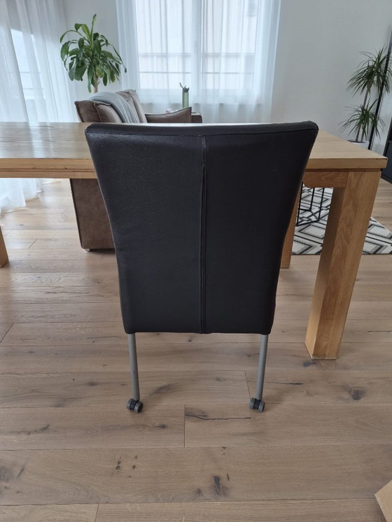 Image 1 of 4 schwarze Ledersessel