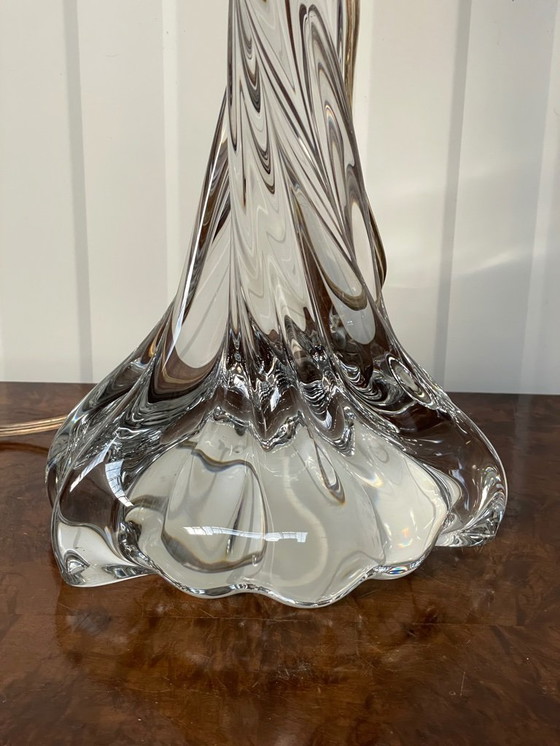 Image 1 of Vintage French Baccarat Table Lamp