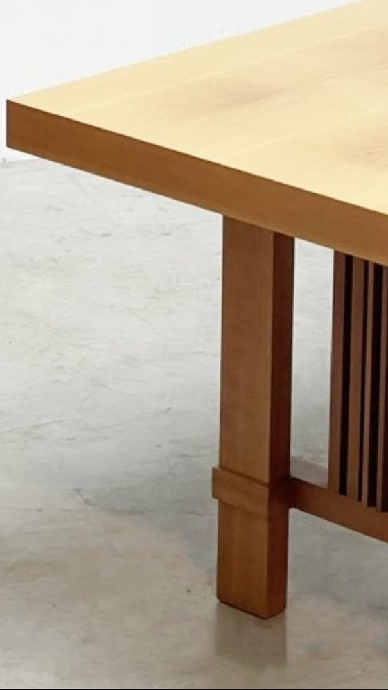 Image 1 of Cassina Large Dining Table, Reading Table (250 cm) Meeting Table, Type: 608 Taliesin Designer Frank Lloyd Wright