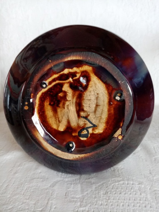 Image 1 of Art deco ceramic vase Thulin/Belgium period 30cm