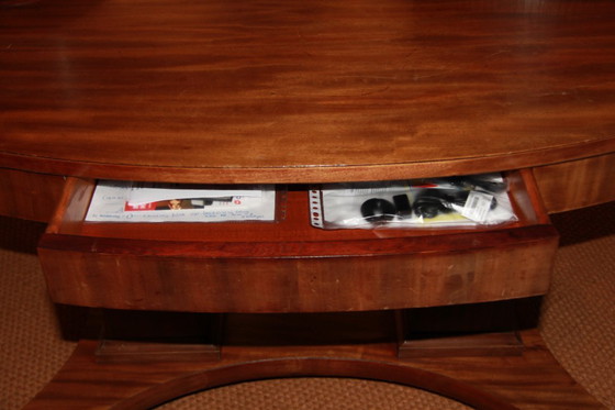 Image 1 of ovale console tafel empire stijl