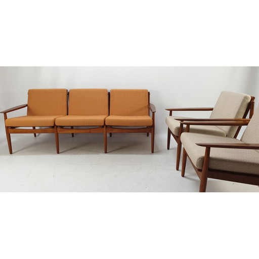 Vintage living set in teak by Svend Åge Eriksen for Glostrup Møbelfabrik 60s