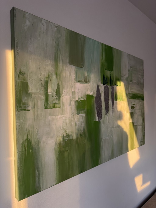 Abstract acrylic painting